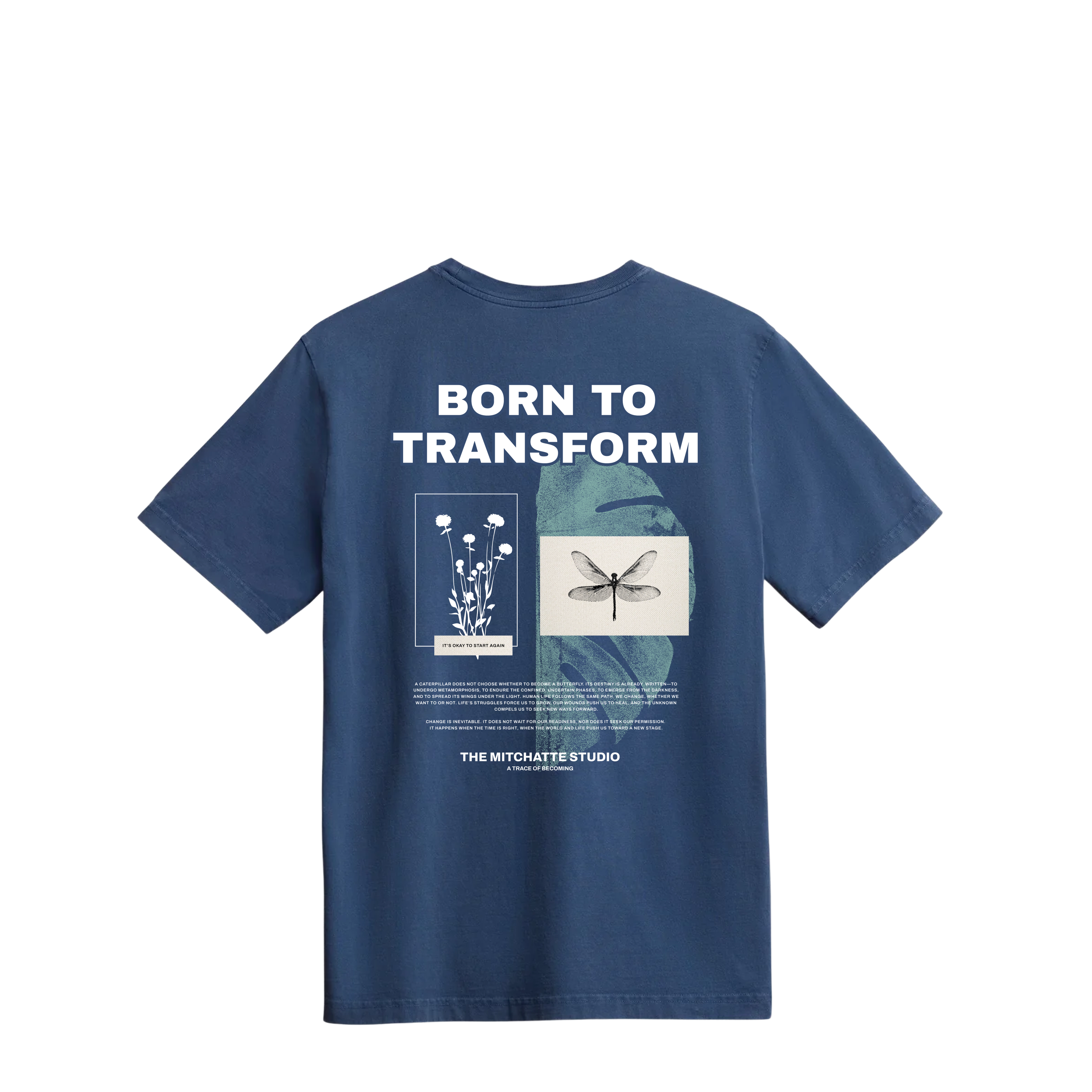 Blue “Written Destiny” T-shirt