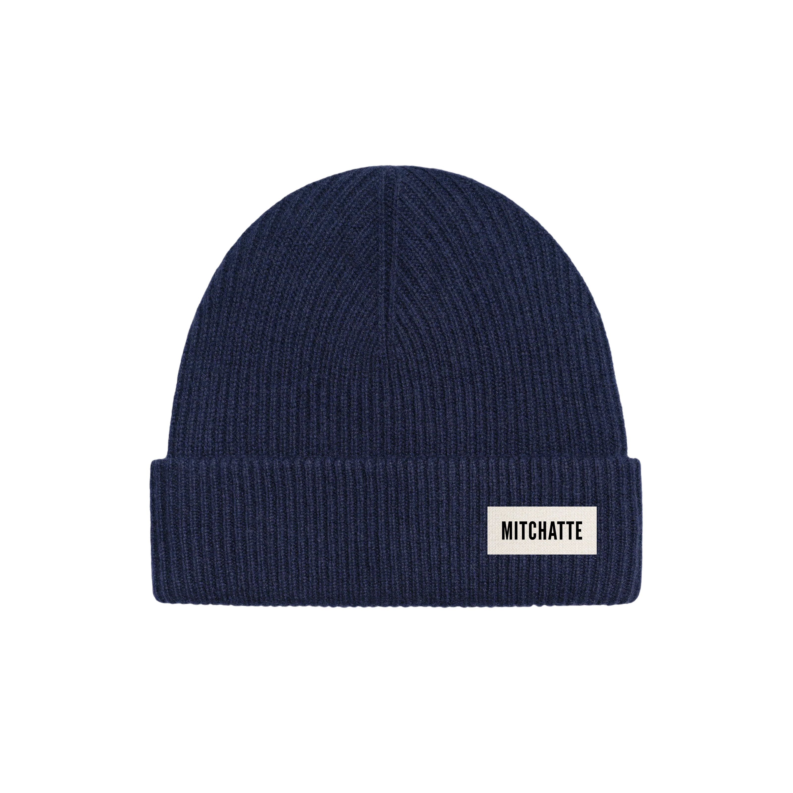 Navy “Quiet Origin” Cashmere Beanie
